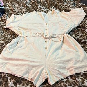 Old Navy Light Cream Textured One piece